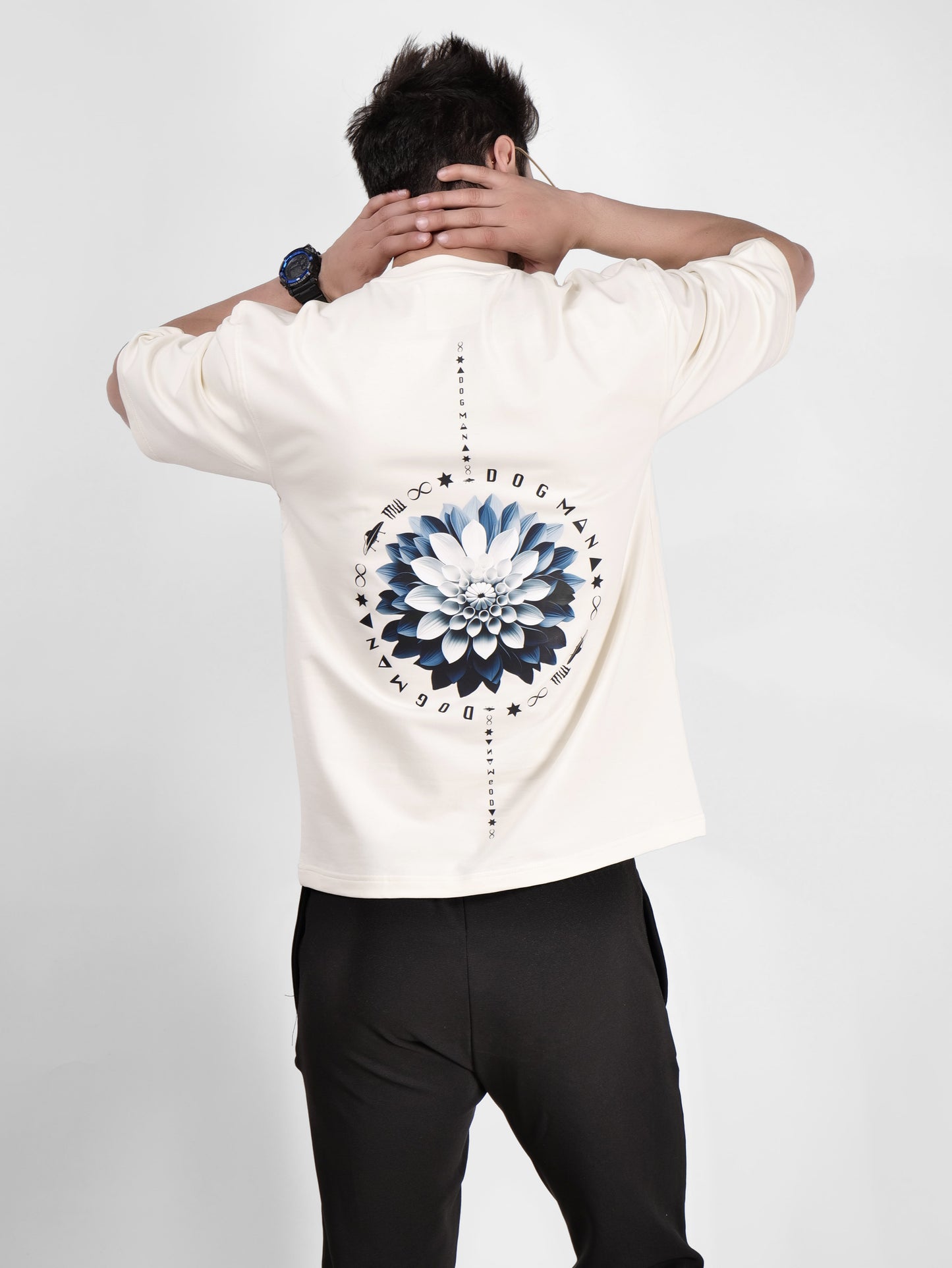 BLOOM SERIES(BTC02)-CREAM OVERSIZED UNISEX TSHIRT