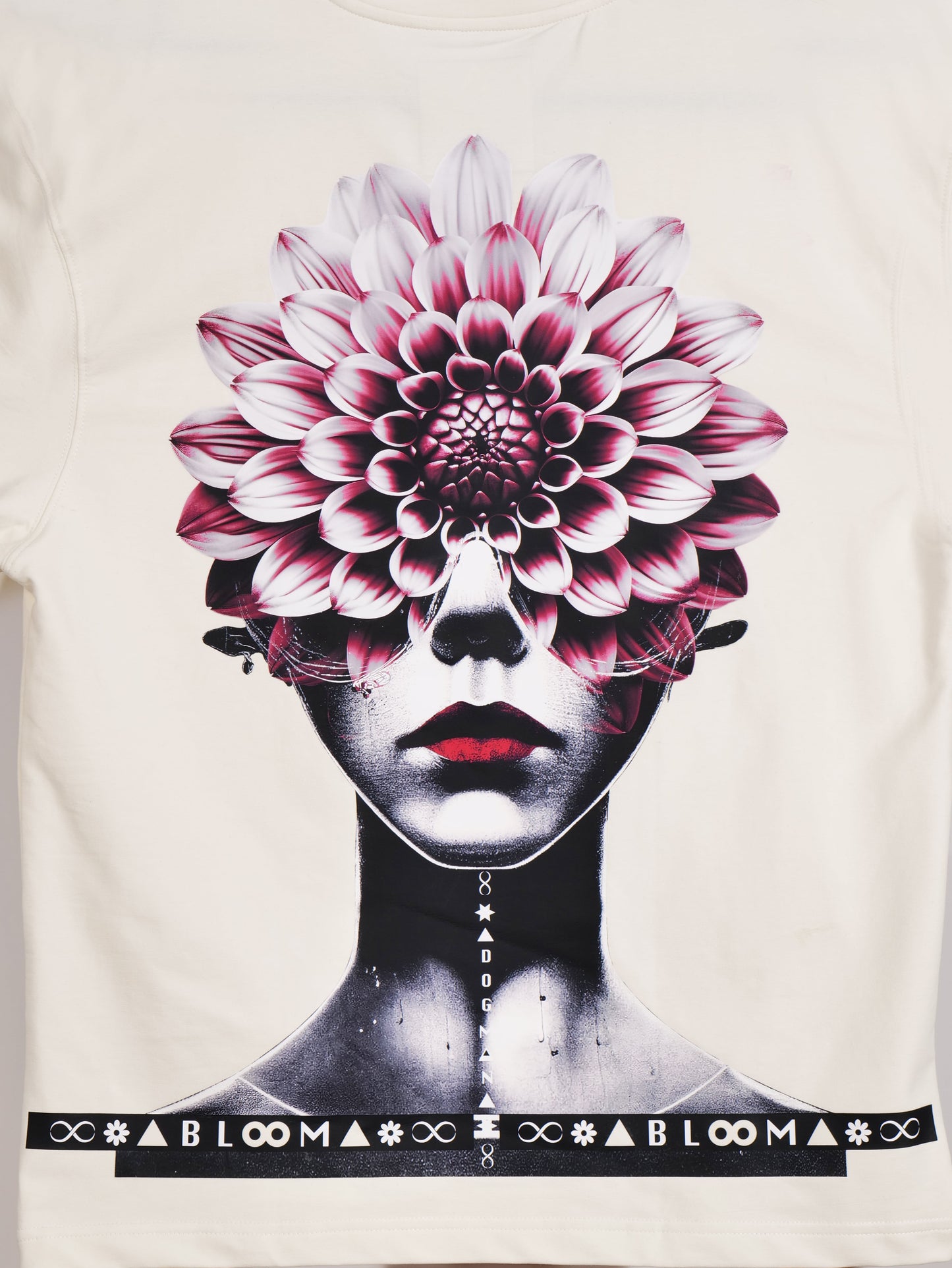 BLOOM SERIES(BTC03)-CREAM OVERSIZED UNISEX TSHIRT