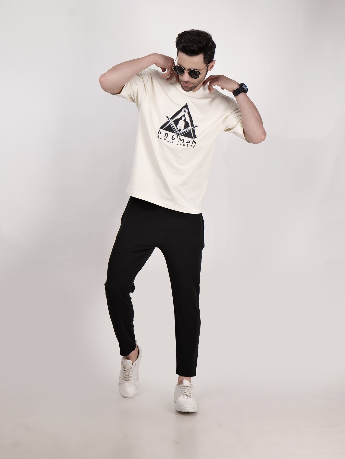 ALPHA SERIES(ATC10)-CREAM OVERSIZED UNISEX TSHIRT