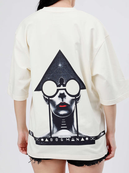 ALPHA SERIES(ATC02)-CREAM OVERSIZED UNISEX TSHIRT