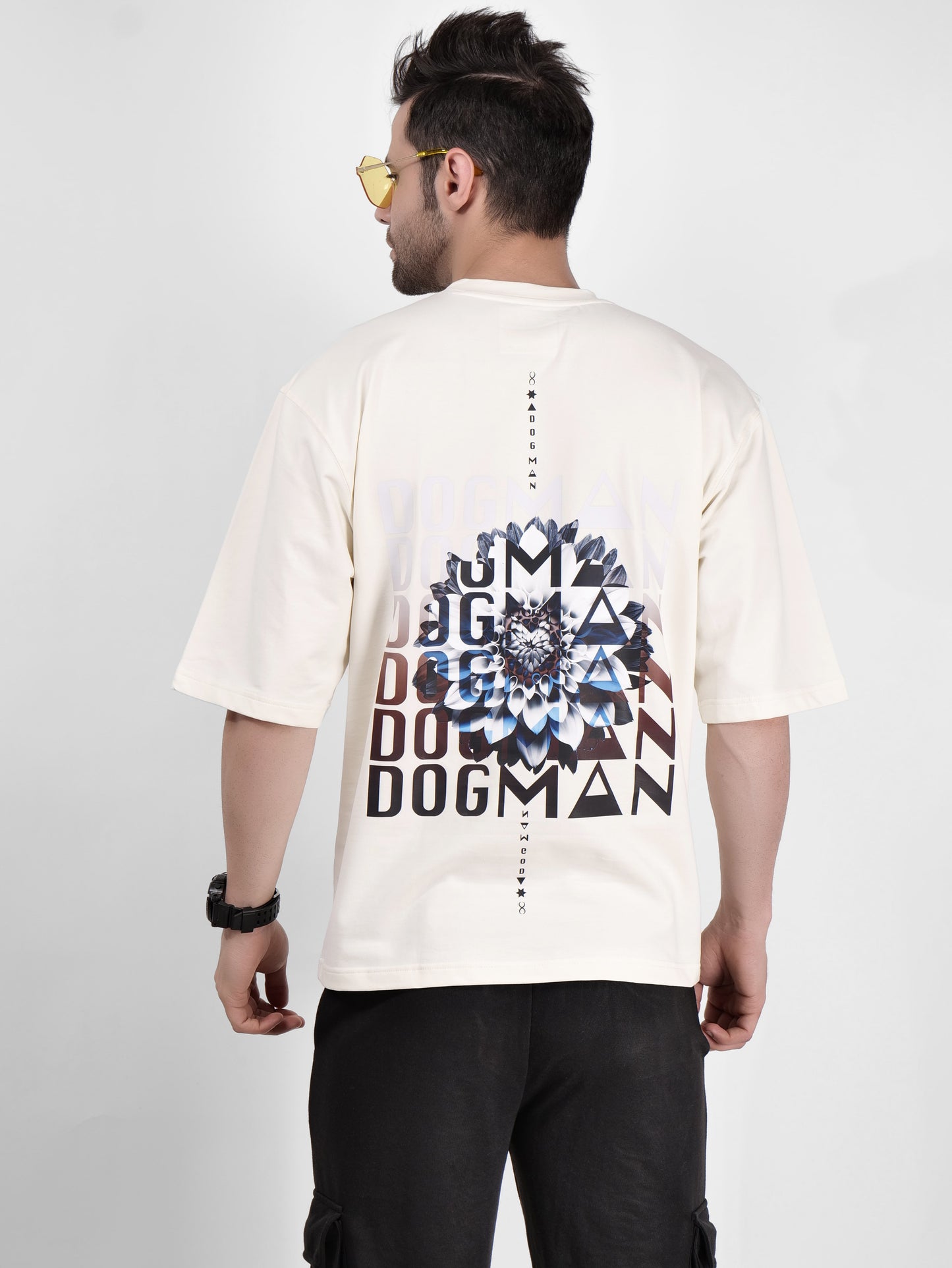 BLOOM SERIES(BTC01)-CREAM OVERSIZED UNISEX TSHIRT