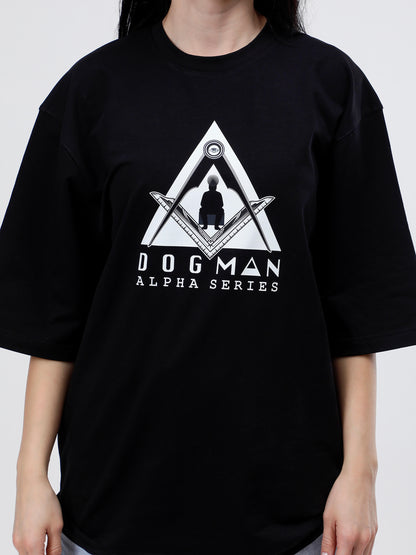 ALPHA SERIES(ATB10) -BLACK OVERSIZED UNISEX TSHIRT