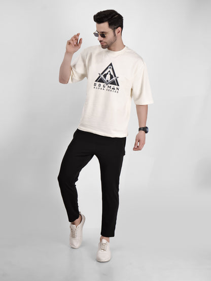 ALPHA SERIES(ATC04)-CREAM OVERSIZED UNISEX TSHIRT