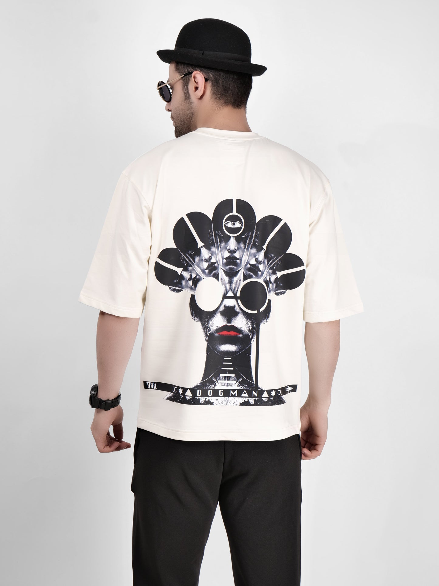 ALPHA SERIES(ATC06)-CREAM OVERSIZED UNISEX TSHIRT
