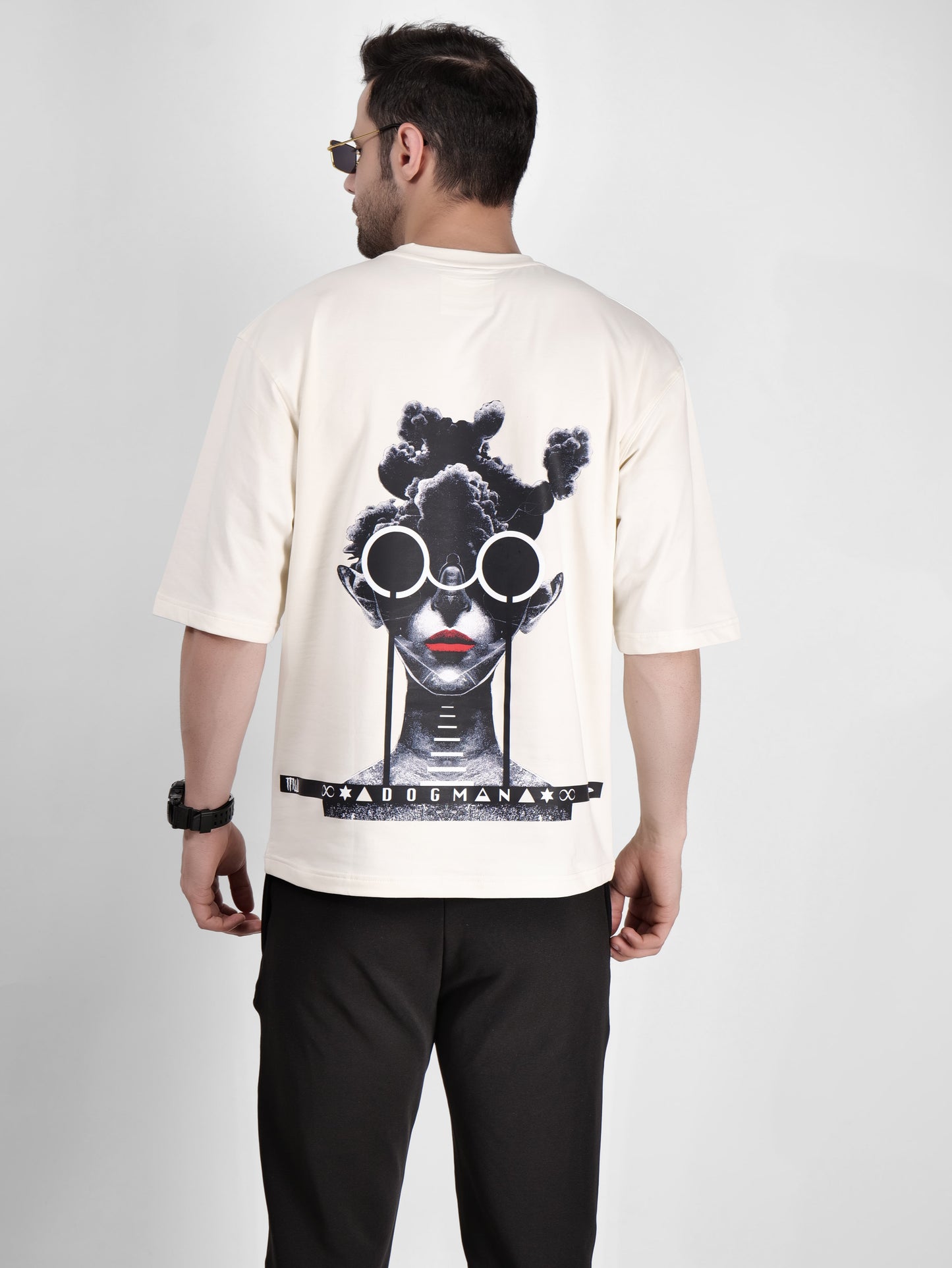 ALPHA SERIES(ATC04)-CREAM OVERSIZED UNISEX TSHIRT