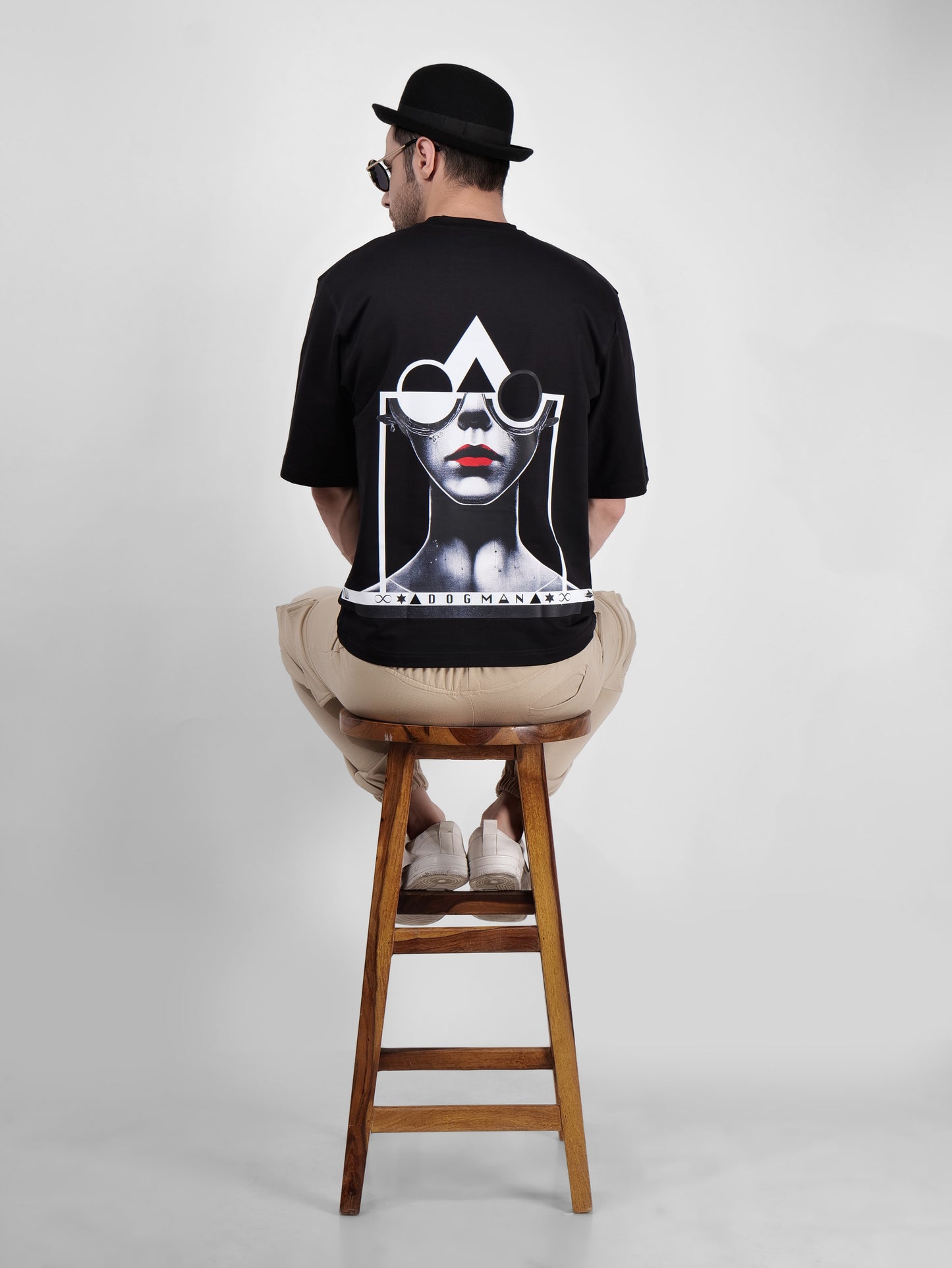ALPHA SERIES(ATB03)-BLACK OVERSIZED UNISEX TSHIRT