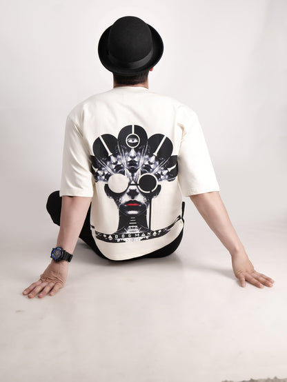 ALPHA SERIES(ATC06)-CREAM OVERSIZED UNISEX TSHIRT