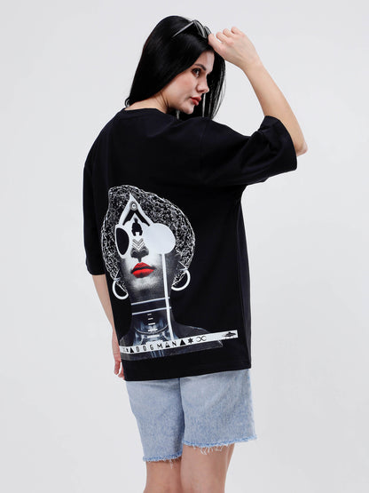 ALPHA SERIES(ATB10) -BLACK OVERSIZED UNISEX TSHIRT