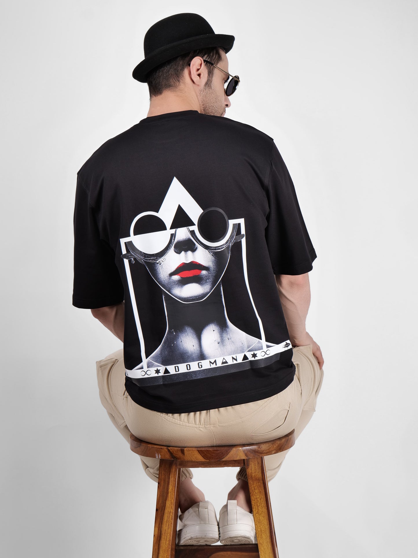 ALPHA SERIES(ATB03)-BLACK OVERSIZED UNISEX TSHIRT
