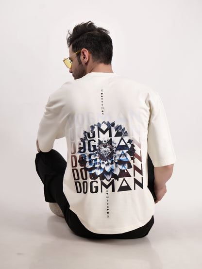 BLOOM SERIES(BTC01)-CREAM OVERSIZED UNISEX TSHIRT