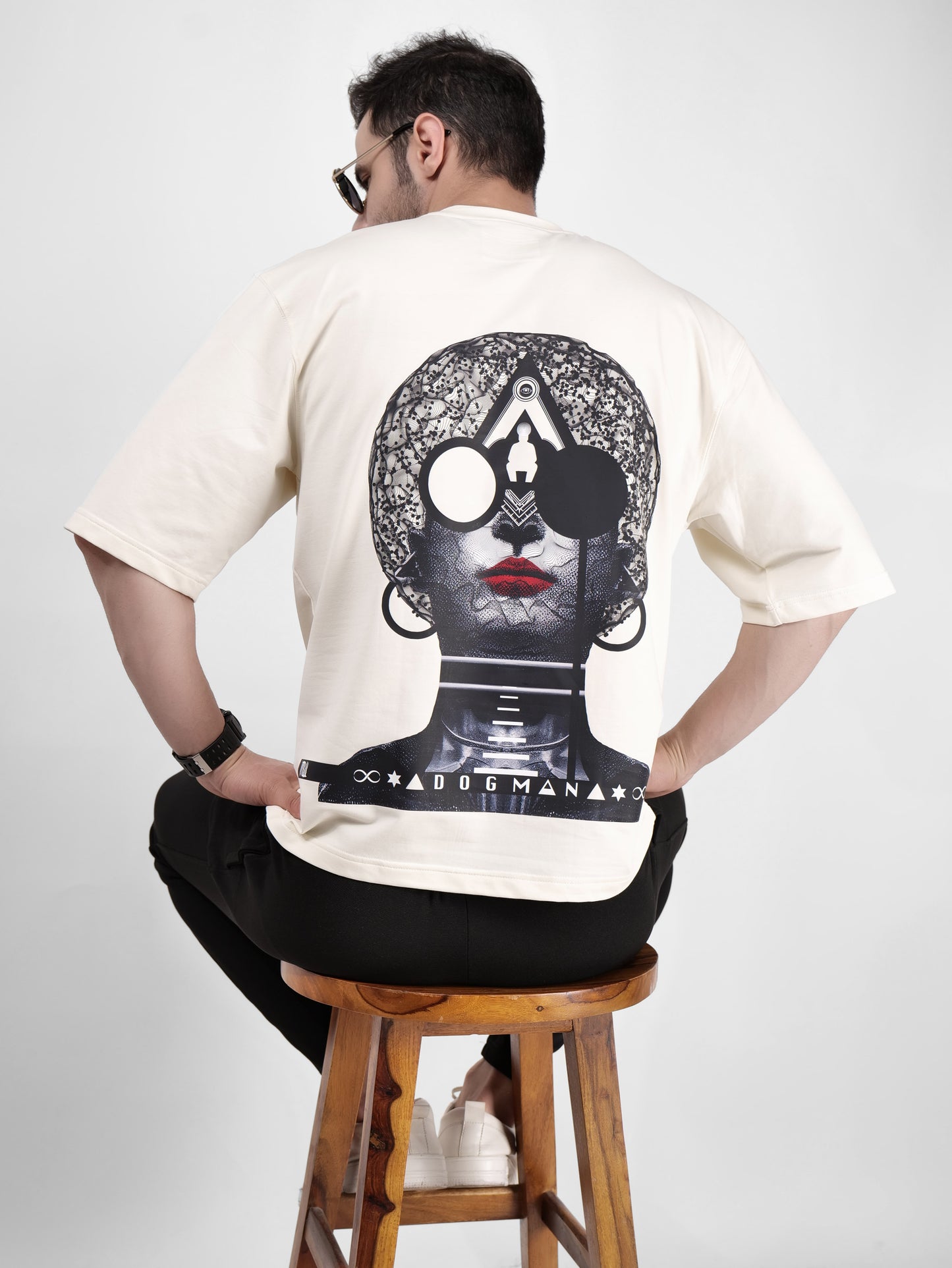 ALPHA SERIES(ATC10)-CREAM OVERSIZED UNISEX TSHIRT