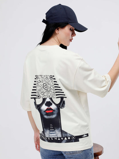 ALPHA SERIES(ATC08)-CREAM OVERSIZED UNISEX TSHIRT