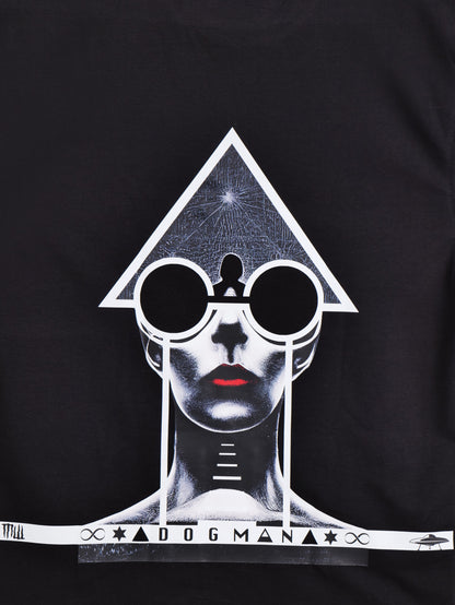 ALPHA SERIES(ATB02)-BLACK OVERSIZED UNISEX TSHIRT