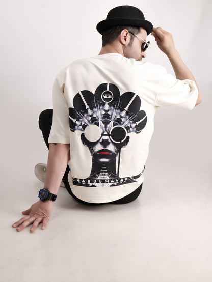 ALPHA SERIES(ATC06)-CREAM OVERSIZED UNISEX TSHIRT