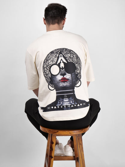 ALPHA SERIES(ATC10)-CREAM OVERSIZED UNISEX TSHIRT