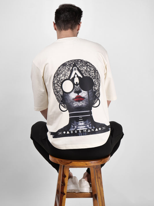 ALPHA SERIES(ATC10)-CREAM OVERSIZED UNISEX TSHIRT