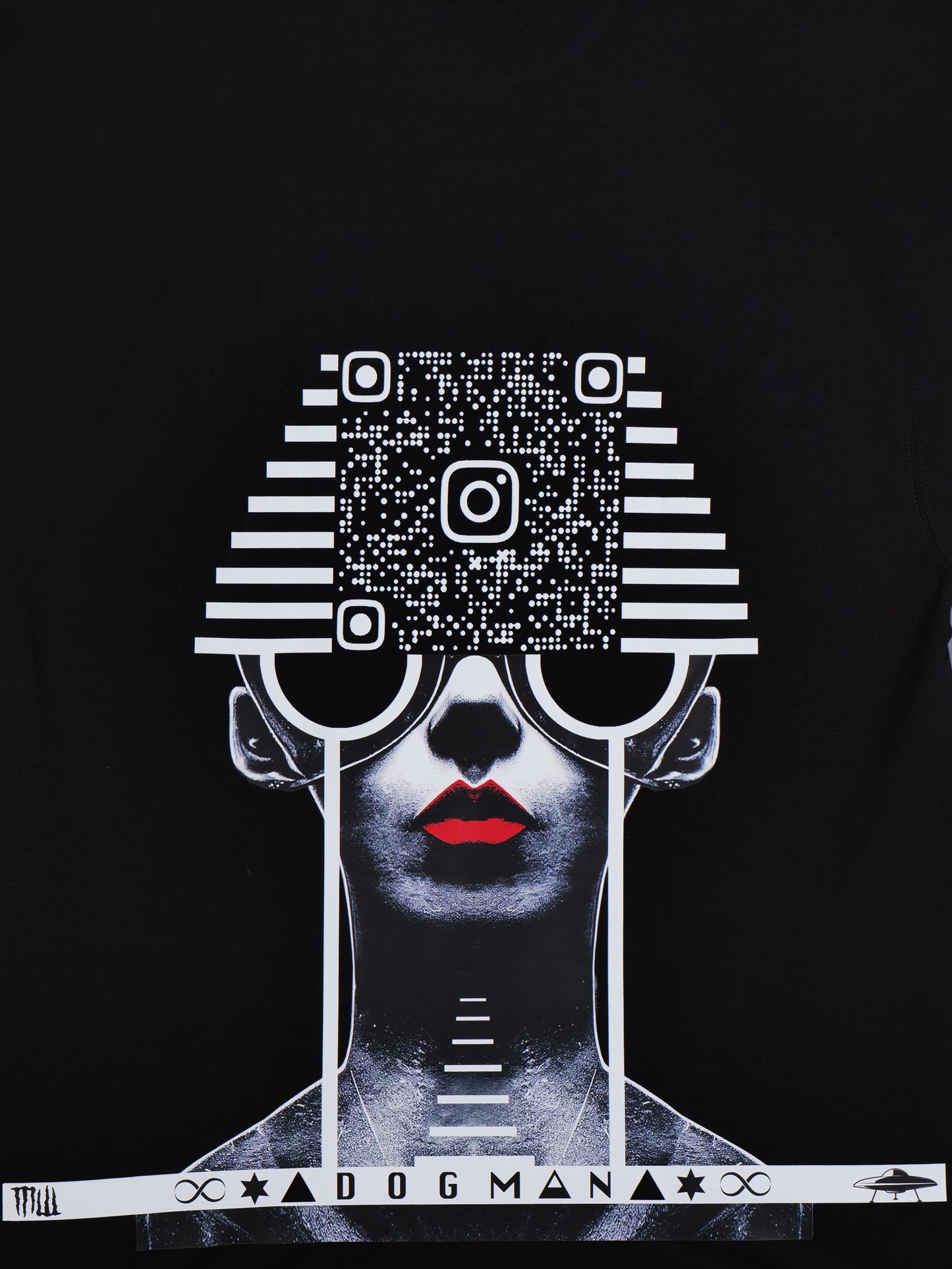 ALPHA SERIES(ATB08)-BLACK OVERSIZED UNISEX TSHIRT