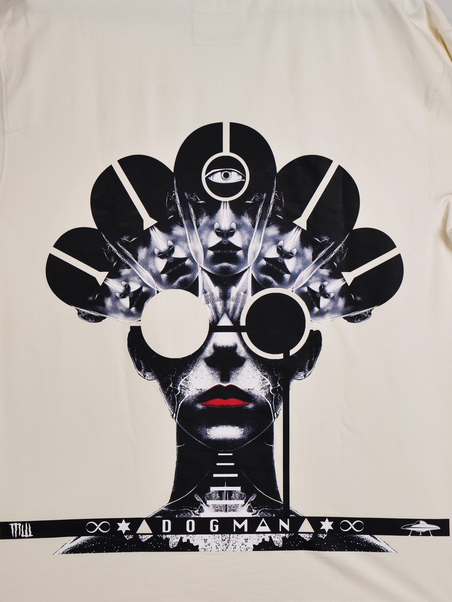 ALPHA SERIES(ATC06)-CREAM OVERSIZED UNISEX TSHIRT