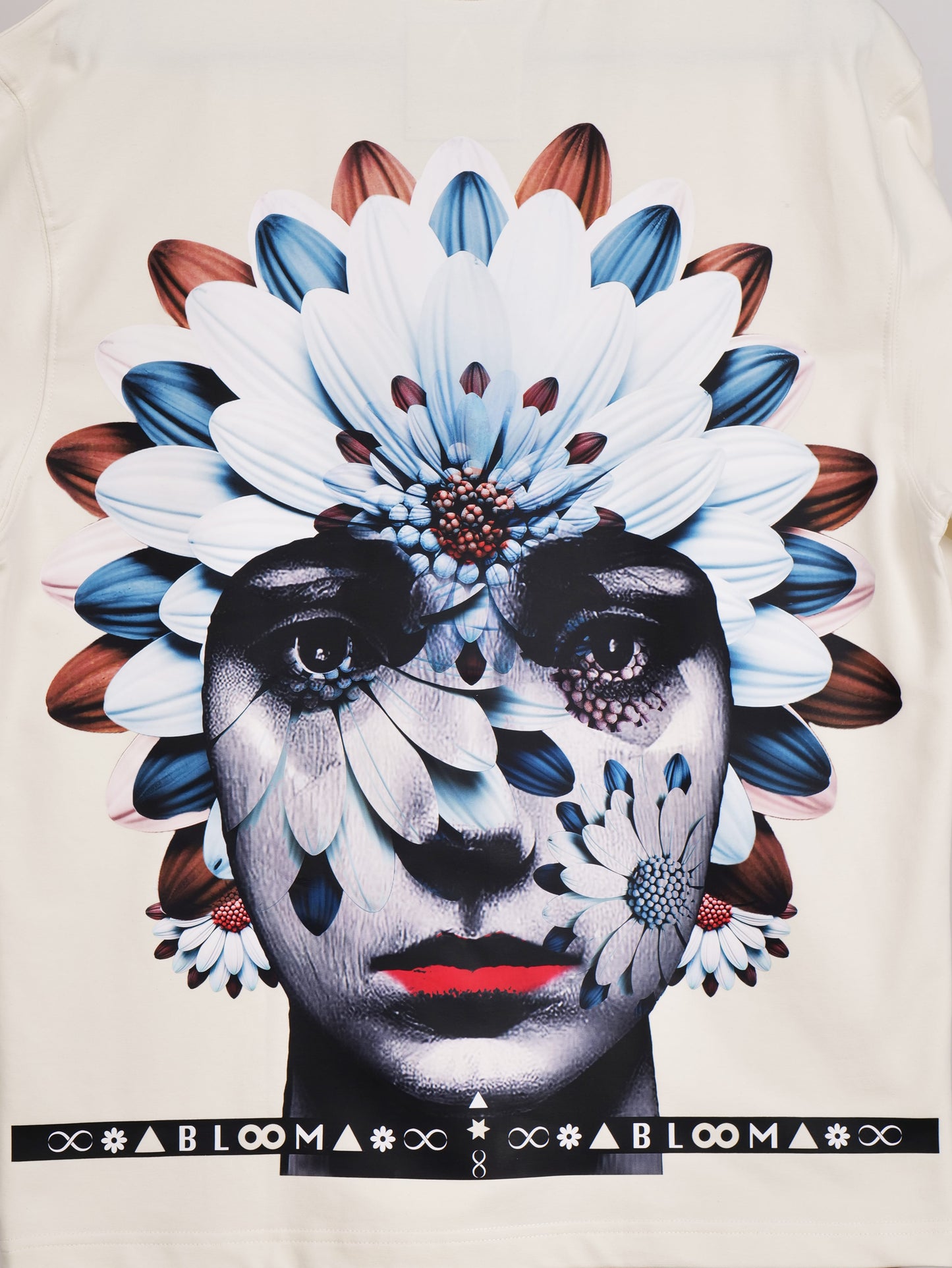BLOOM SERIES(BTC06)-CREAM OVERSIZED UNISEX TSHIRT