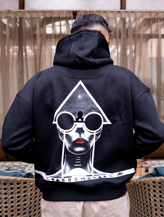 ALPHA SERIES(AHB02)-BLACK UNISEX HOODIE