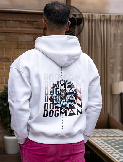 BLOOM SERIES(BHW01)-WHITE UNISEX HOODIE