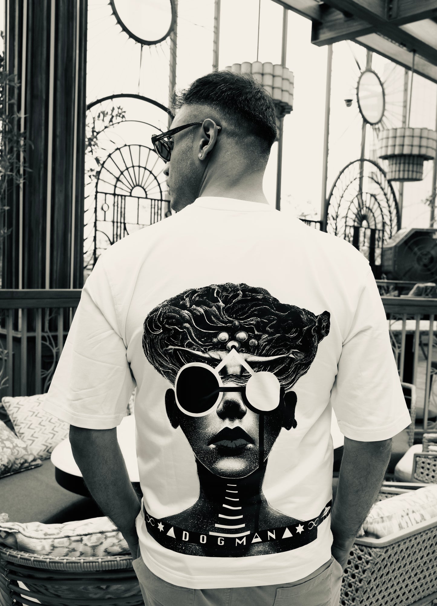 ALPHA SERIES(ATC01)-CREAM OVERSIZED UNISEX TSHIRT