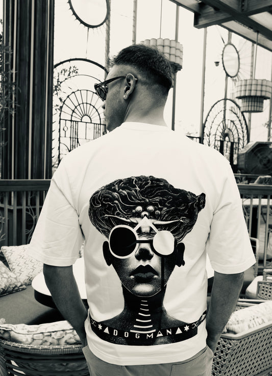 ALPHA SERIES(ATC01)-CREAM OVERSIZED UNISEX TSHIRT